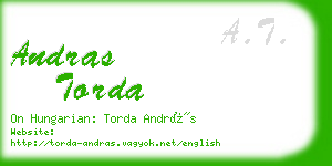 andras torda business card